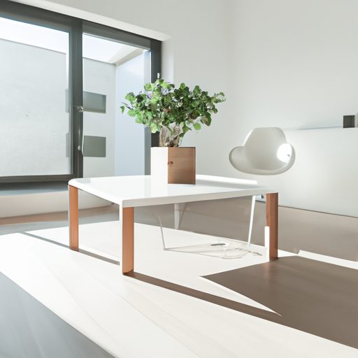 a sleek white living room with a small t 512x512 79689148