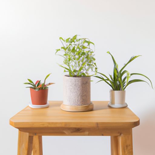 a small table with vibrant potted plants 512x512 15184940