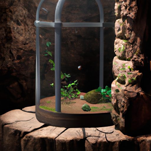 a terrarium surrounded by a fortress pho 512x512 82082603