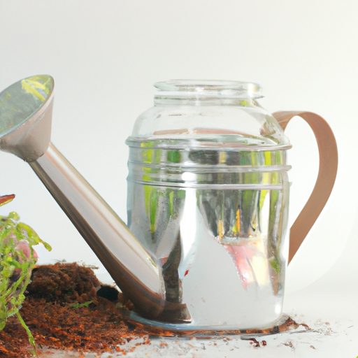 a terrarium with a watering can photorea 512x512 62196835