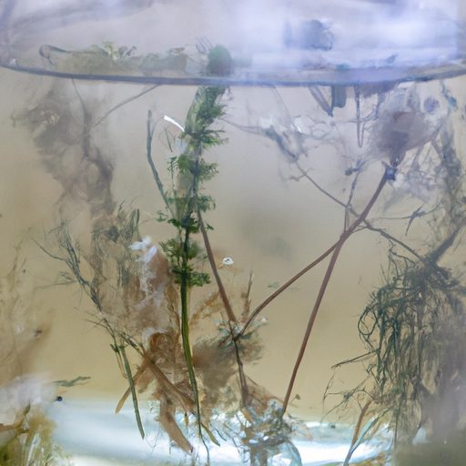 a terrarium with wilted plants submerged 512x512 83820854