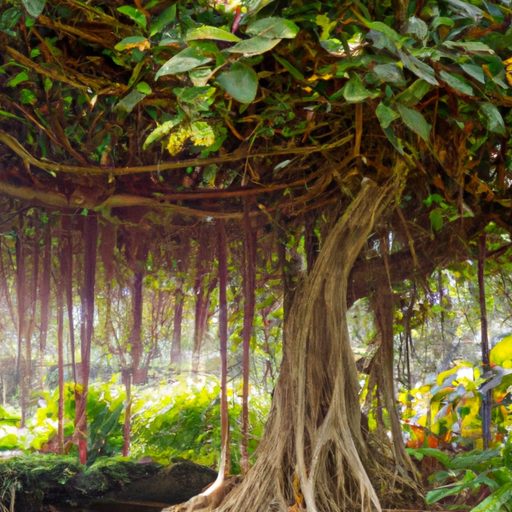 a towering japanese banyan tree with cas 512x512 70635214