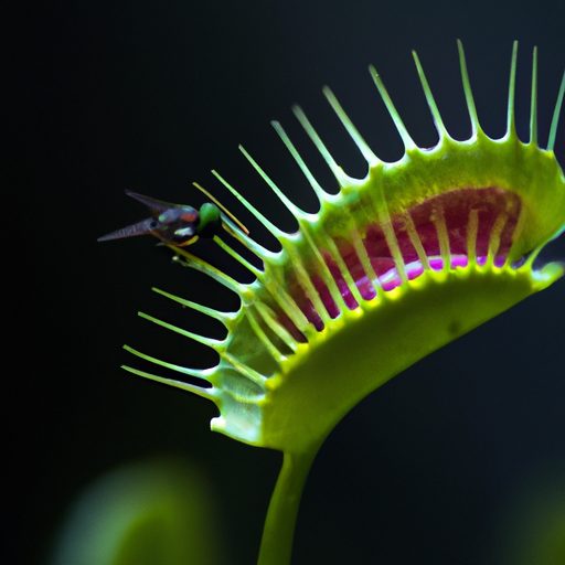 a venus flytrap capturing an insect phot 512x512 49913424