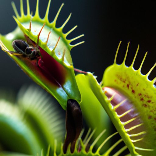 a venus flytrap with an insect caught in 512x512 62516161