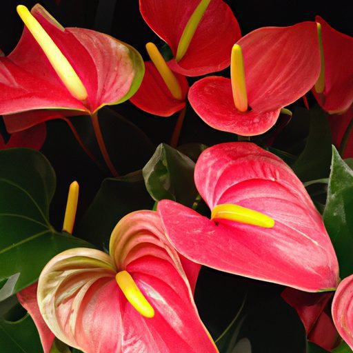 a vibrant arrangement of anthuriums bloo 512x512 85918495