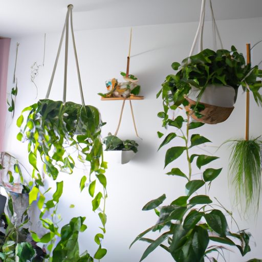 a vibrant array of hanging plants suspen 512x512 63784314