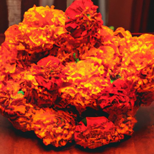 a vibrant bouquet of marigolds indoors p 512x512 19877312