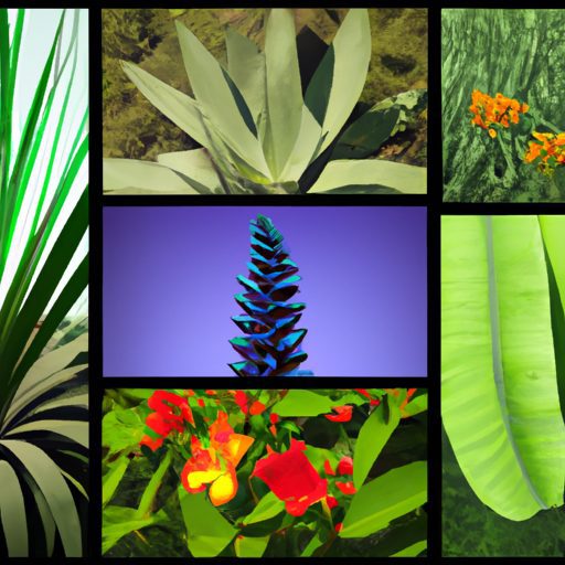 a vibrant collage of exotic plants photo 512x512 49887351