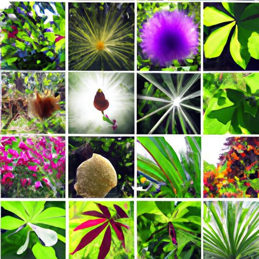 a vibrant collage of exotic plants photo 512x512 87574992