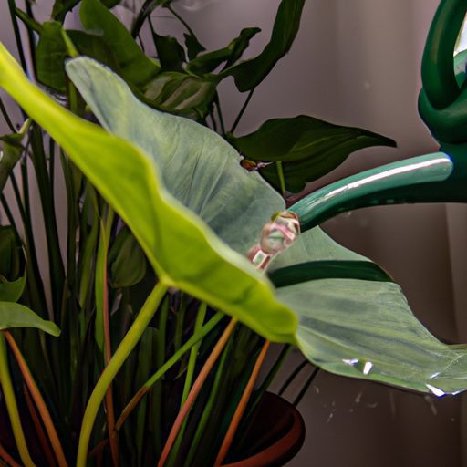 a vibrant colocasia plant with lush gree 512x512 76710806