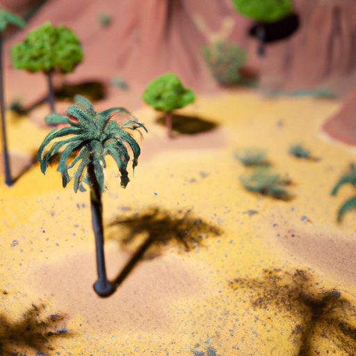 a vibrant desert oasis in miniature phot 512x512 28443182