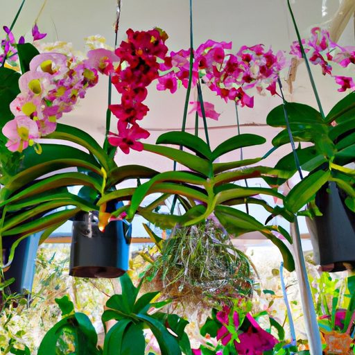 a vibrant display of orchid pots photore 512x512 94764294