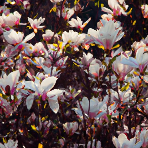a vibrant garden with blooming magnolias 512x512 69479666