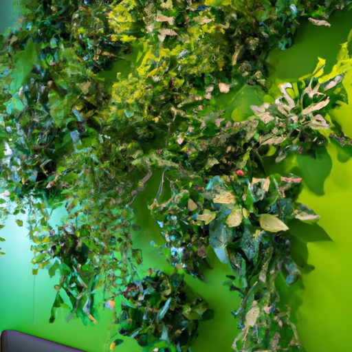 a vibrant green wall with cascading plan 512x512 40931829