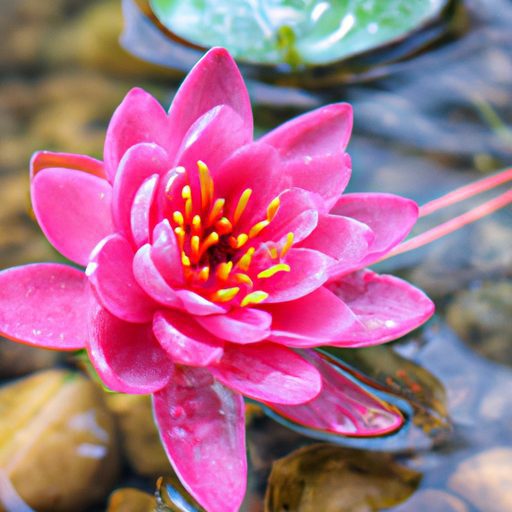 a vibrant lush pink aquatic plant photor 512x512 55616860
