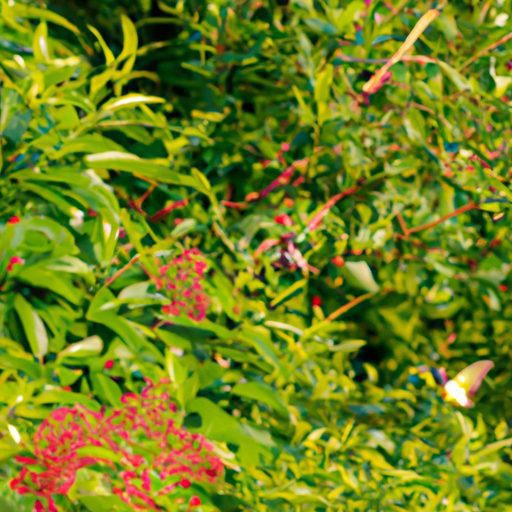 a vibrant nandina domestica bush buzzing 512x512 94970731