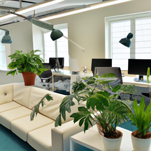 a vibrant office space filled with lush 512x512 37825605
