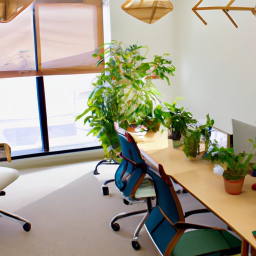 a vibrant office space filled with lush 512x512 50583663