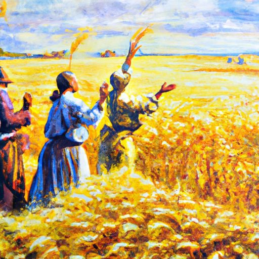 a vibrant painting of a golden wheat fie 512x512 94246542