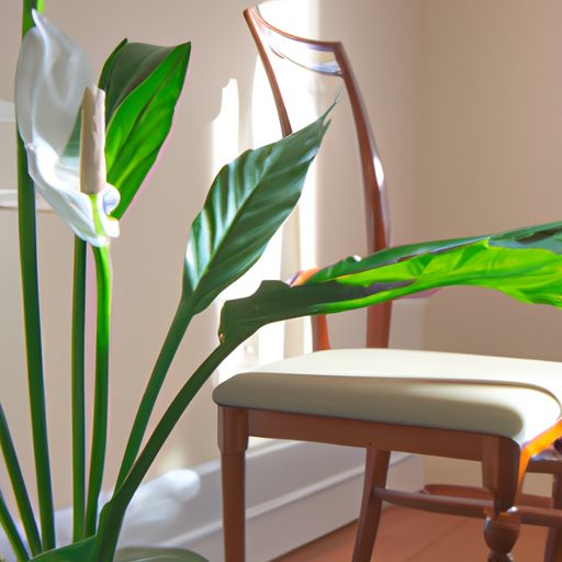 a vibrant peace lily in a modern living 512x512 23400466