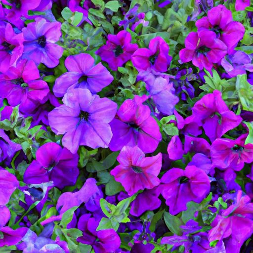a vibrant purple wave of petunias photor 512x512 42226153