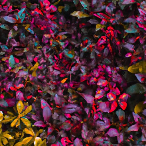 a vibrant red and green shrub photoreali 512x512 90215837