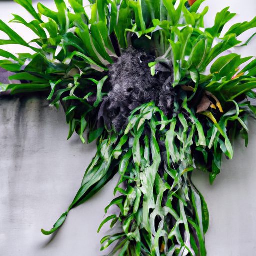 a vibrant staghorn fern mounted on a wal 512x512 18516115