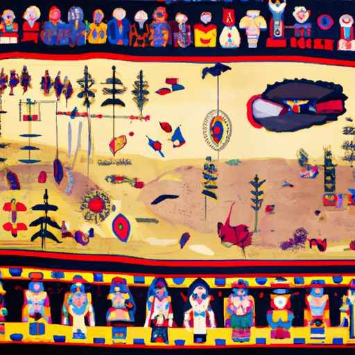 a vibrant tapestry depicting indigenous 512x512 32545146