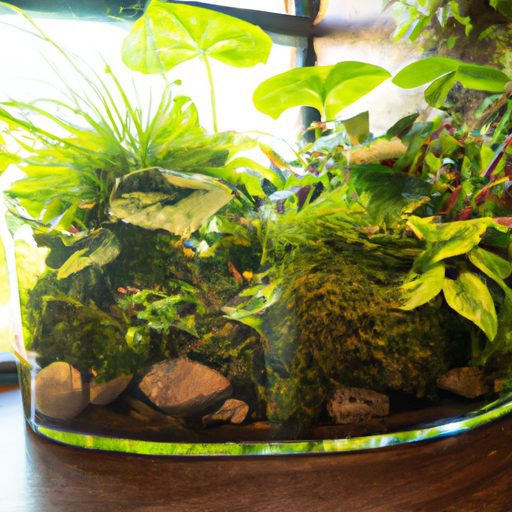 a vibrant terrarium filled with lush gre 512x512 14800184