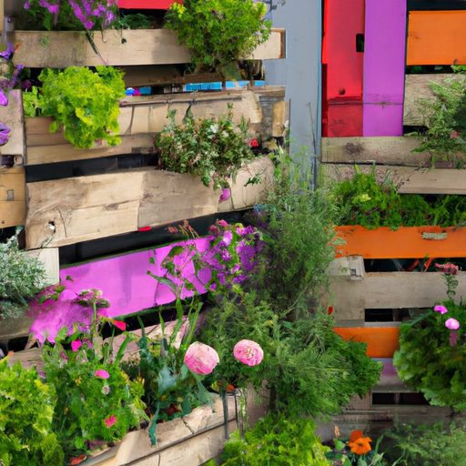 a vibrant vertical garden with colorful 512x512 18131566