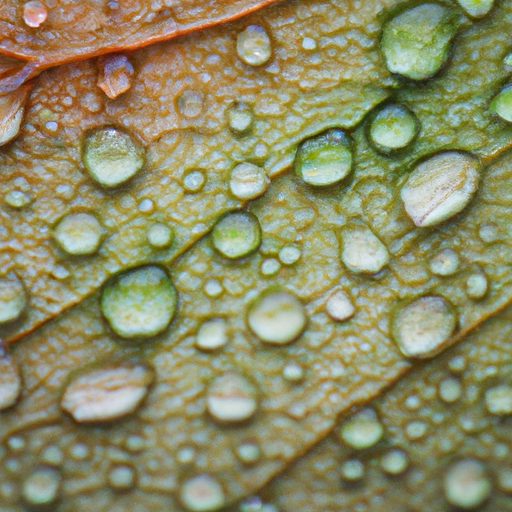 close up of a leaf with water soaked spo 512x512 83830360