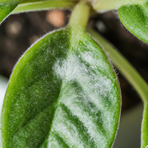 close up of a peperomia leaf infested wi 512x512 70690796