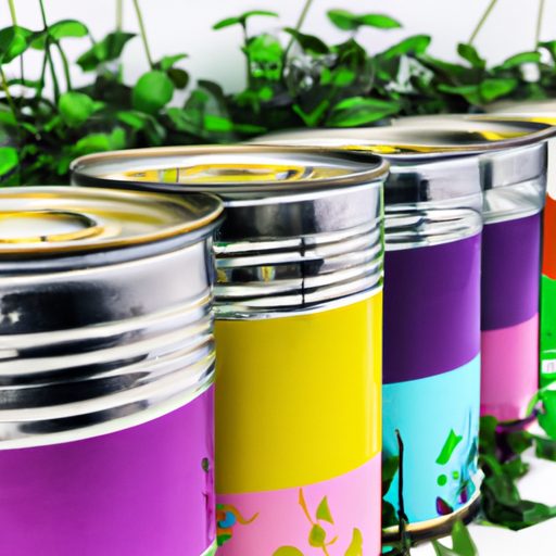 colorful repurposed tin cans with painte 512x512 97286234