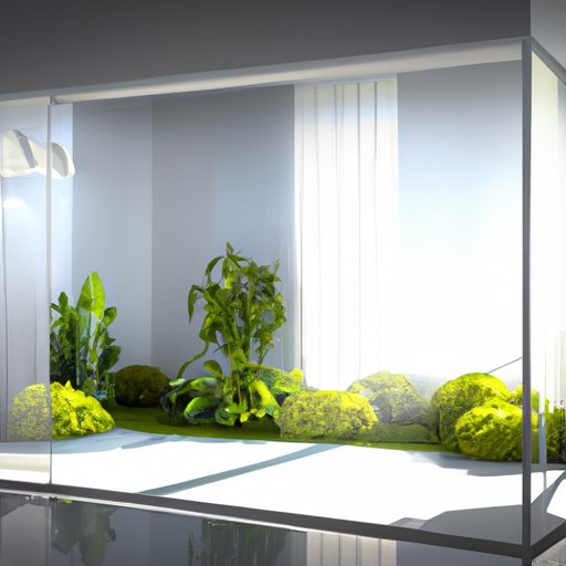 sleek modern room filled with lush green 512x512 90230077