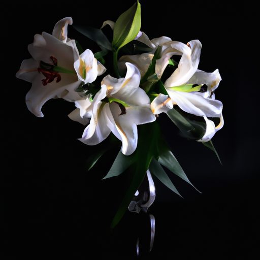 a serene arrangement of white lilies pho 512x512 77359125